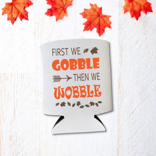 Thanksgiving Can Coolers, Turkey & Pie And Football Oh My Coolies