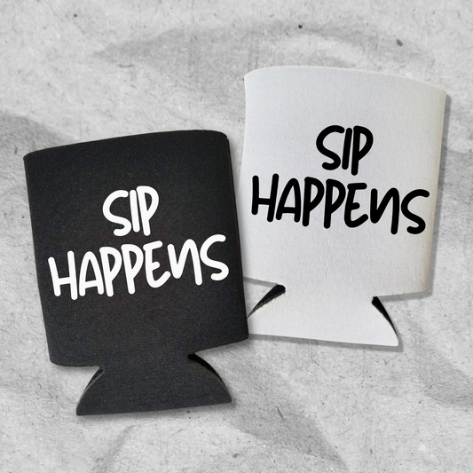 Funny Beer Can Coolers, Sip Happens Coolies