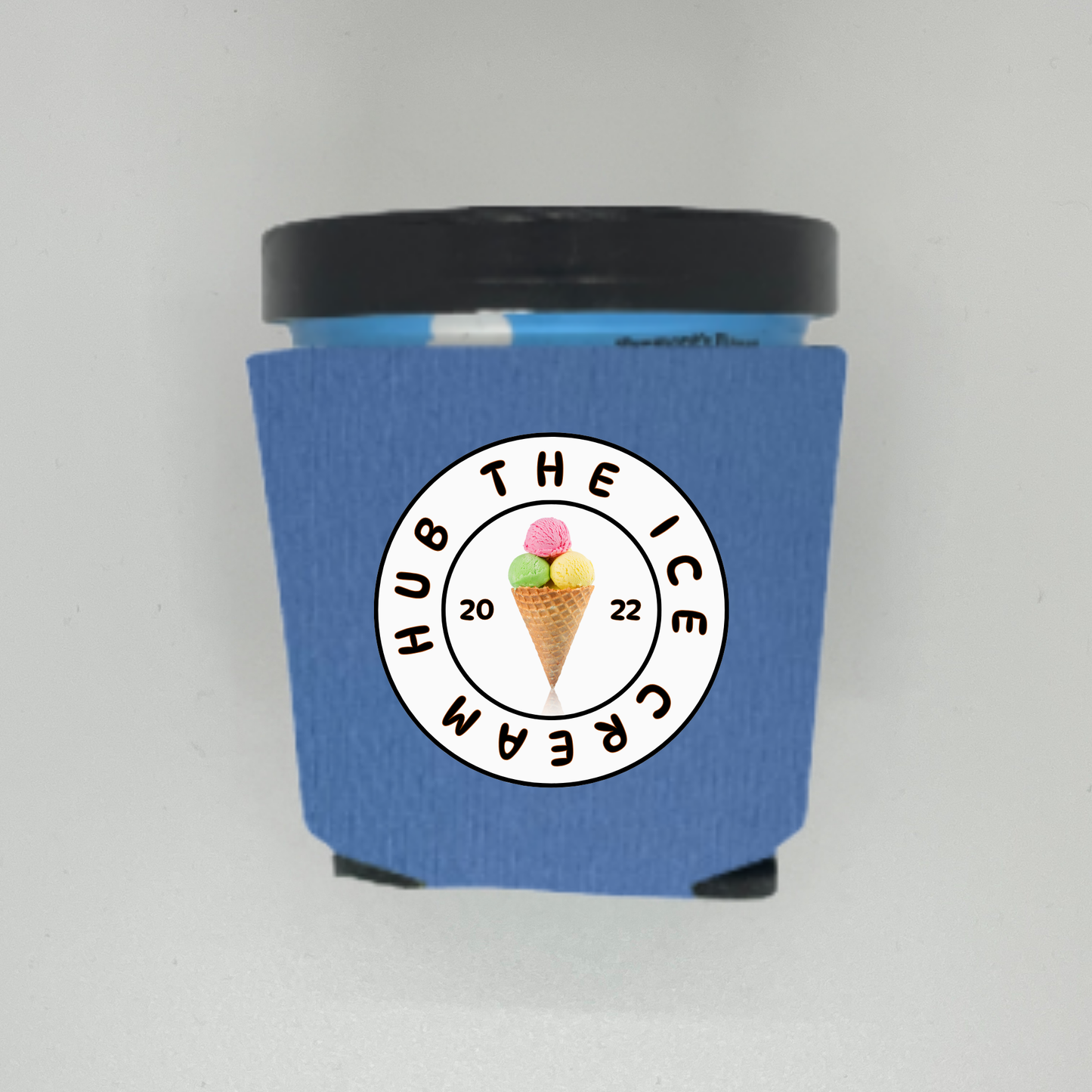 Custom Logo on Foam Ice Cream Pint Coolers for Ice Cream Business Or Company