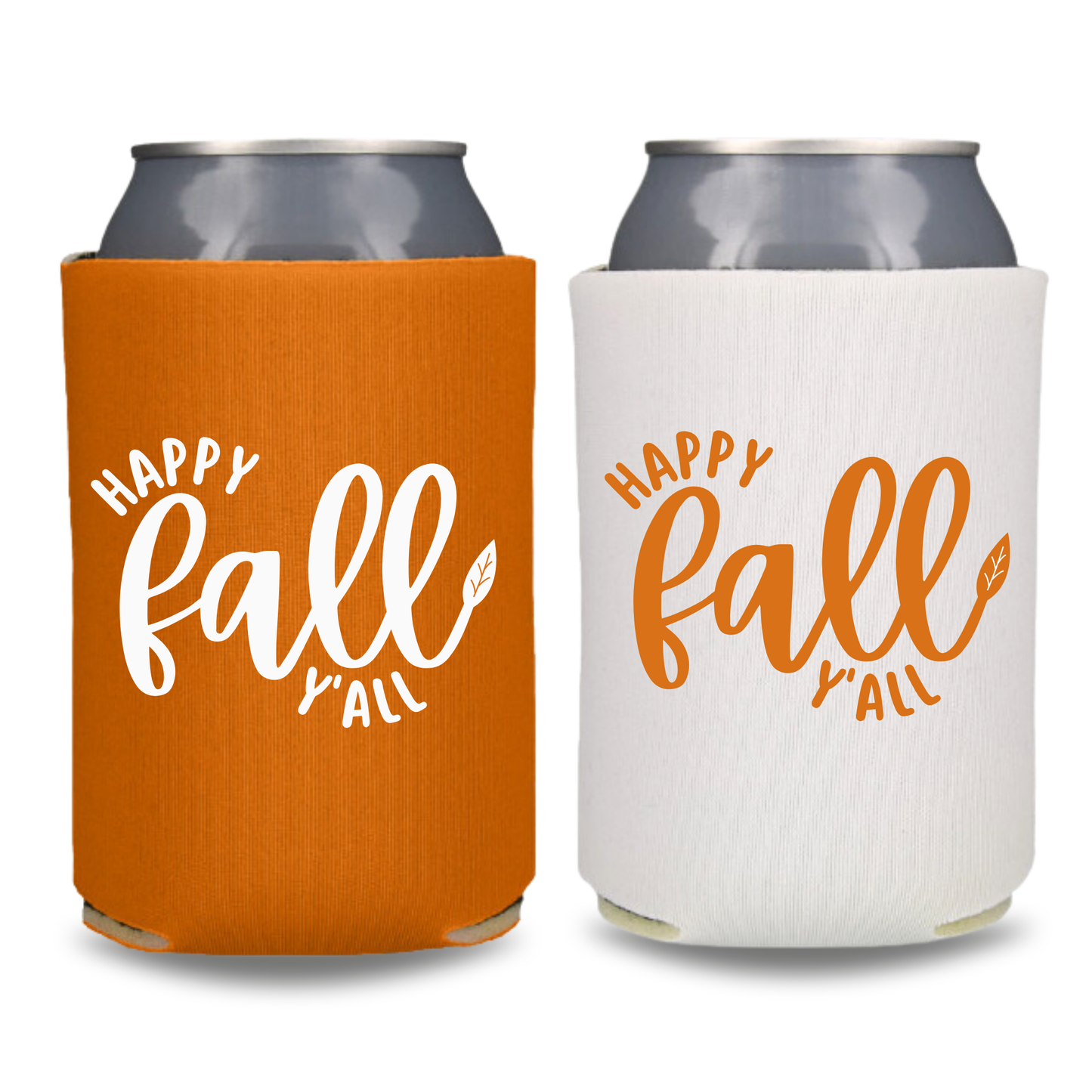 Fall Can Coolers, Happy Fall Y'all Coolies