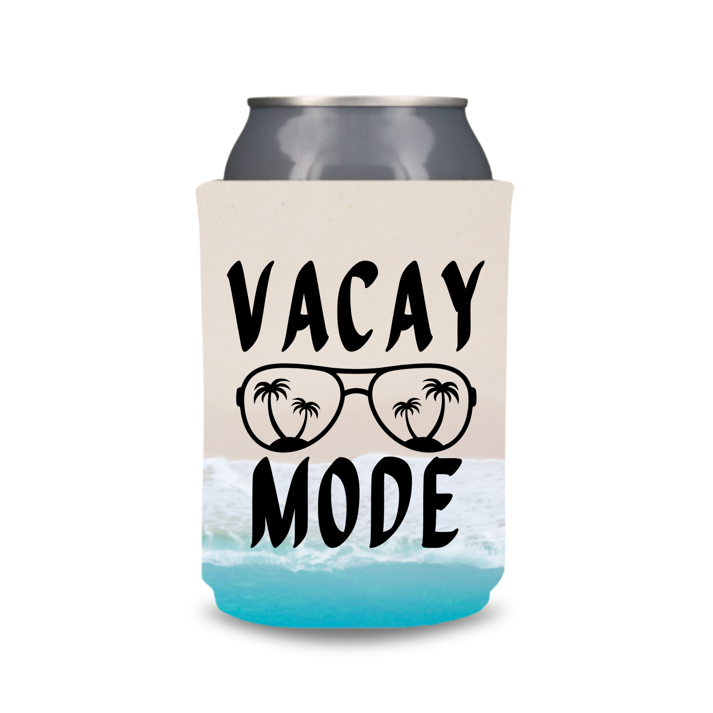 Beach Pattern Can Coolers, Vacay Mode, Summer Vacation Coolies
