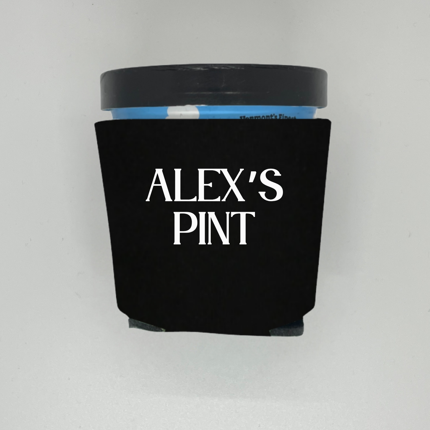 Custom Ice Cream Pint Sleeves, Personalized Name on Foam Ice Cream Pint Coolers