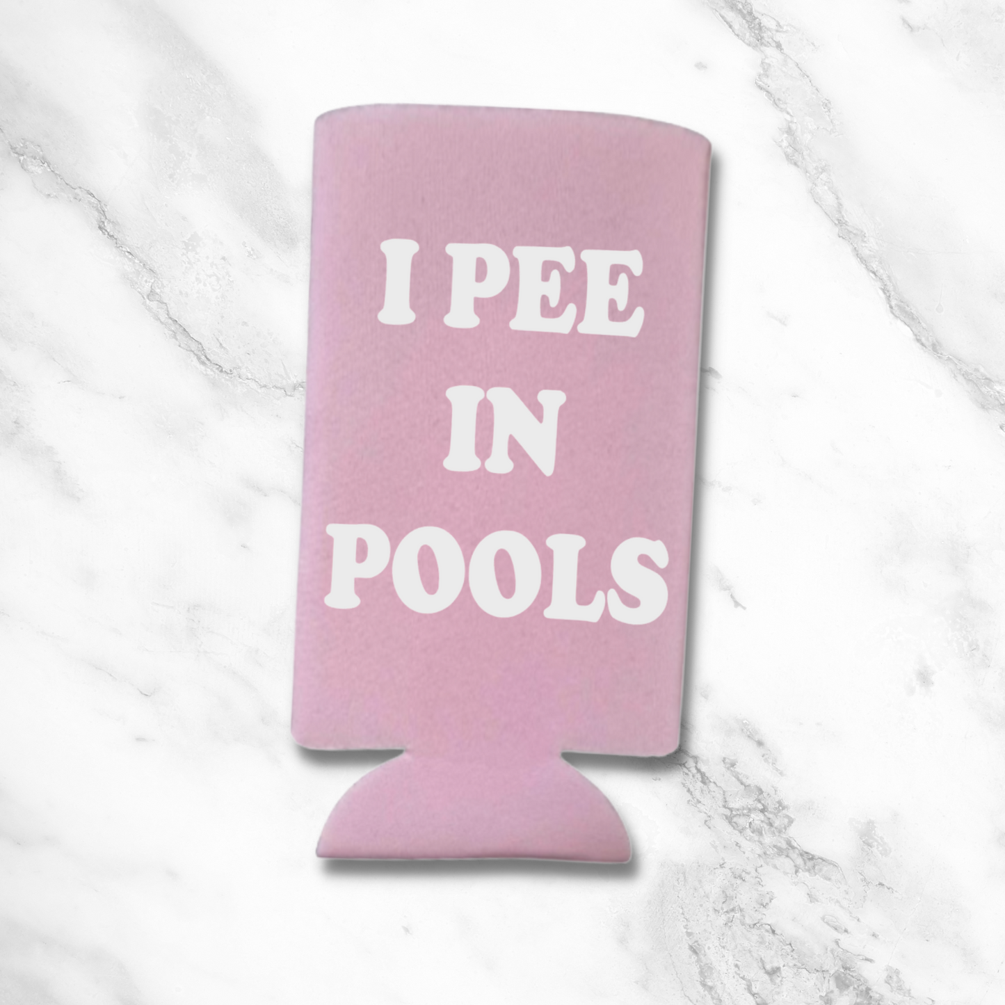 Funny Spiked Seltzer Coolers, I Pee in Pools Skinny Coolies