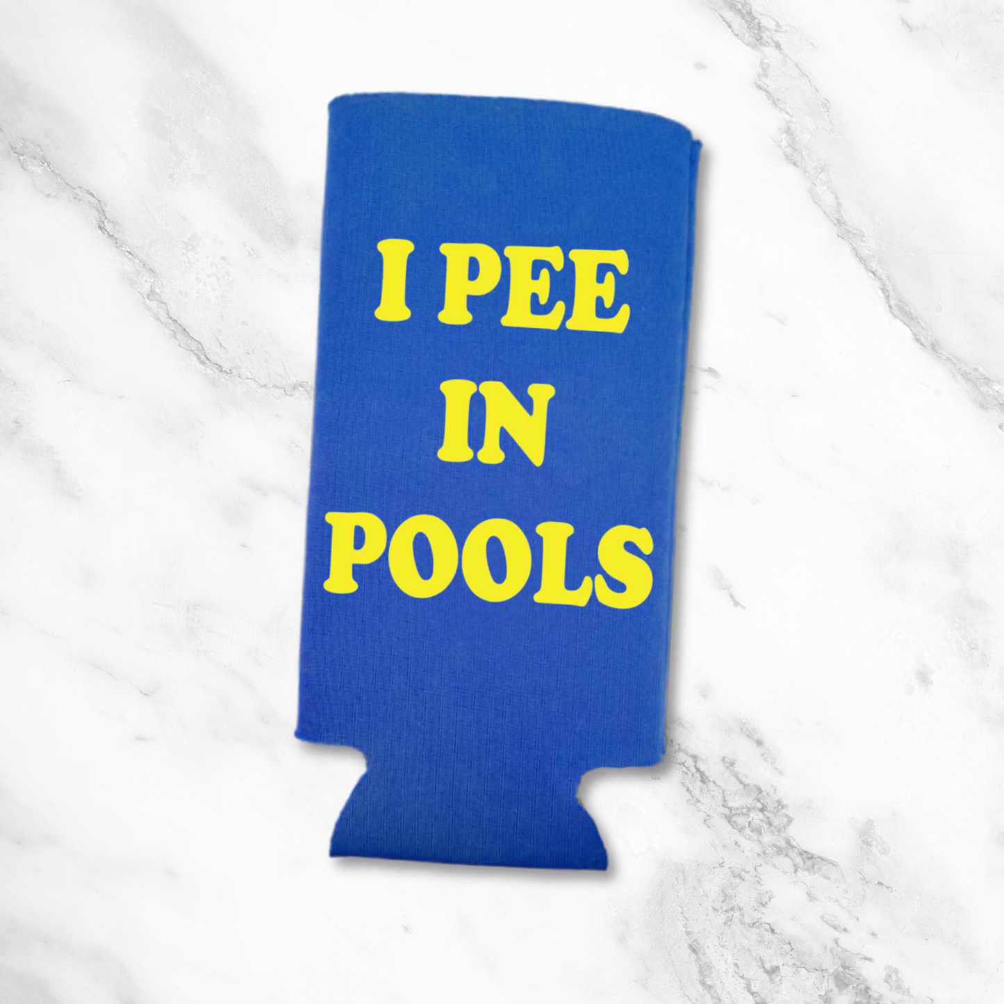 Funny Spiked Seltzer Coolers, I Pee in Pools Skinny Coolies
