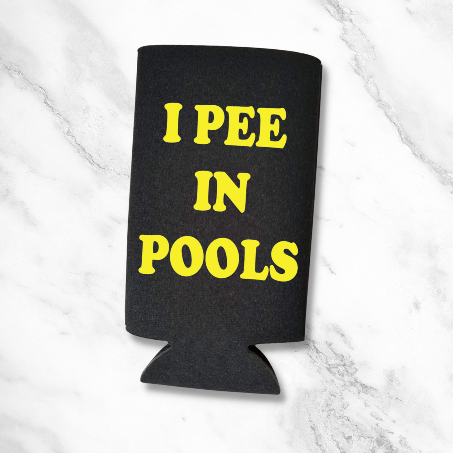 Funny Spiked Seltzer Coolers, I Pee in Pools Skinny Coolies
