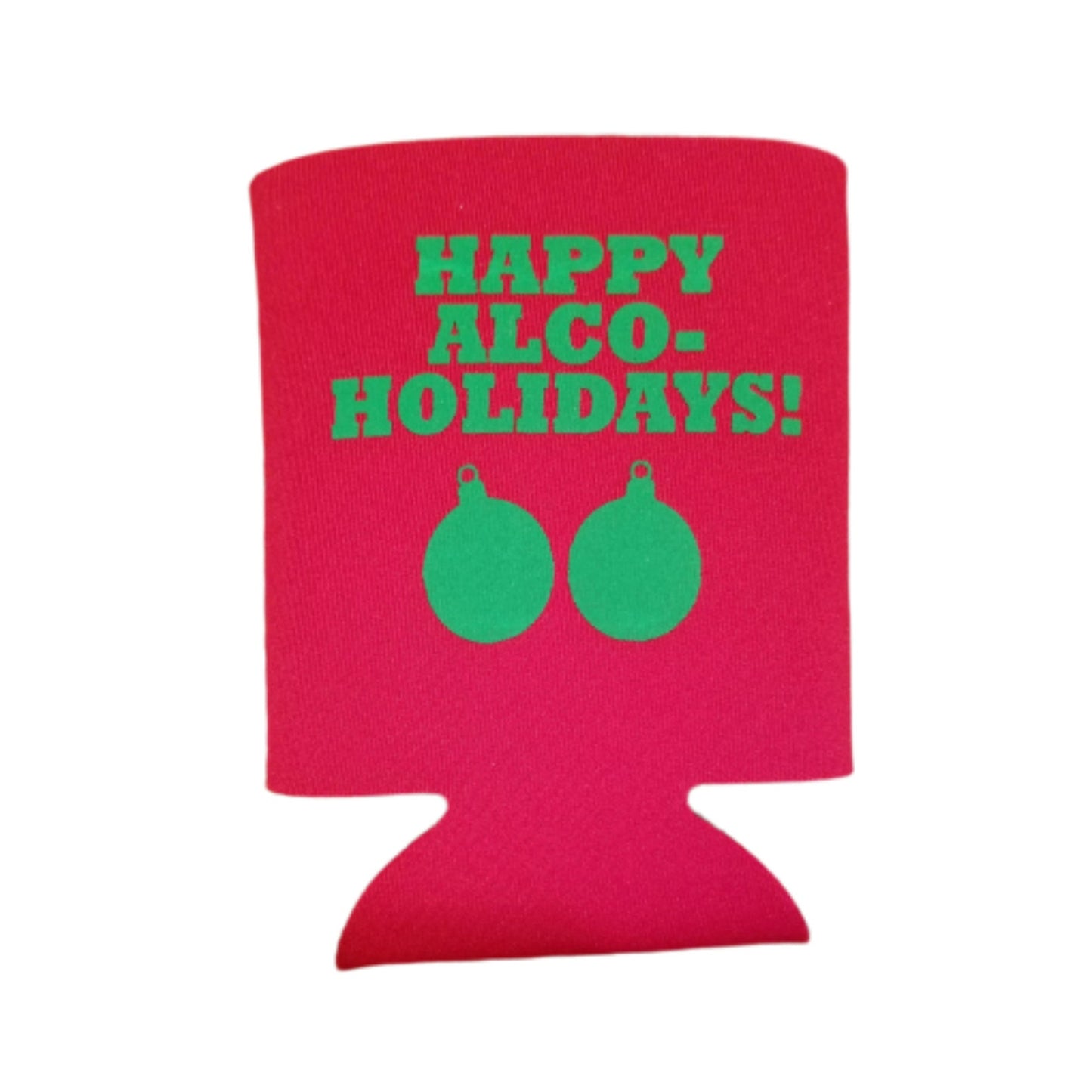 Christmas Can Coolers, Happy Alco-Holidays! Beer Coolies
