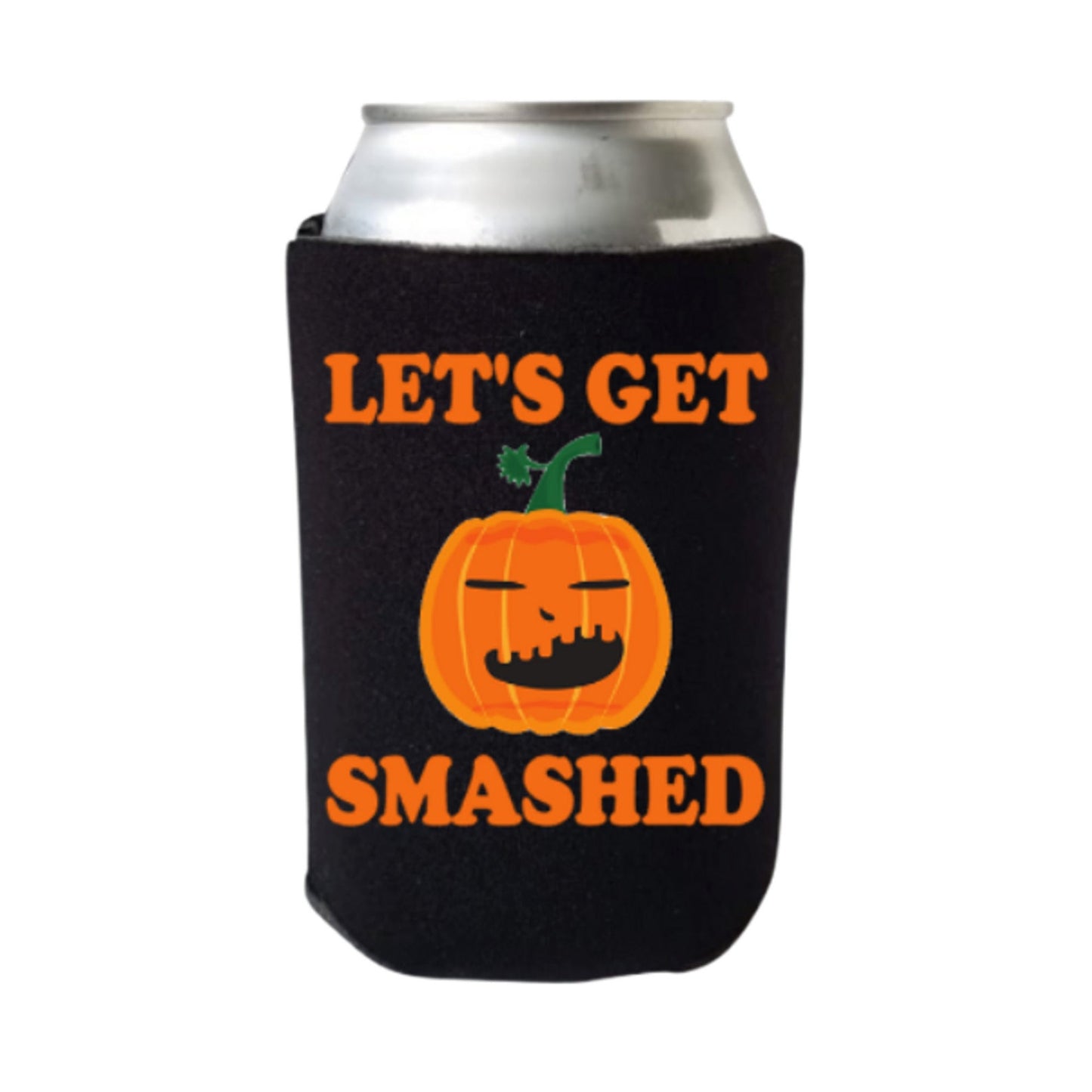 Halloween Can Coolers, Let's Get Smashed Beer Coolies