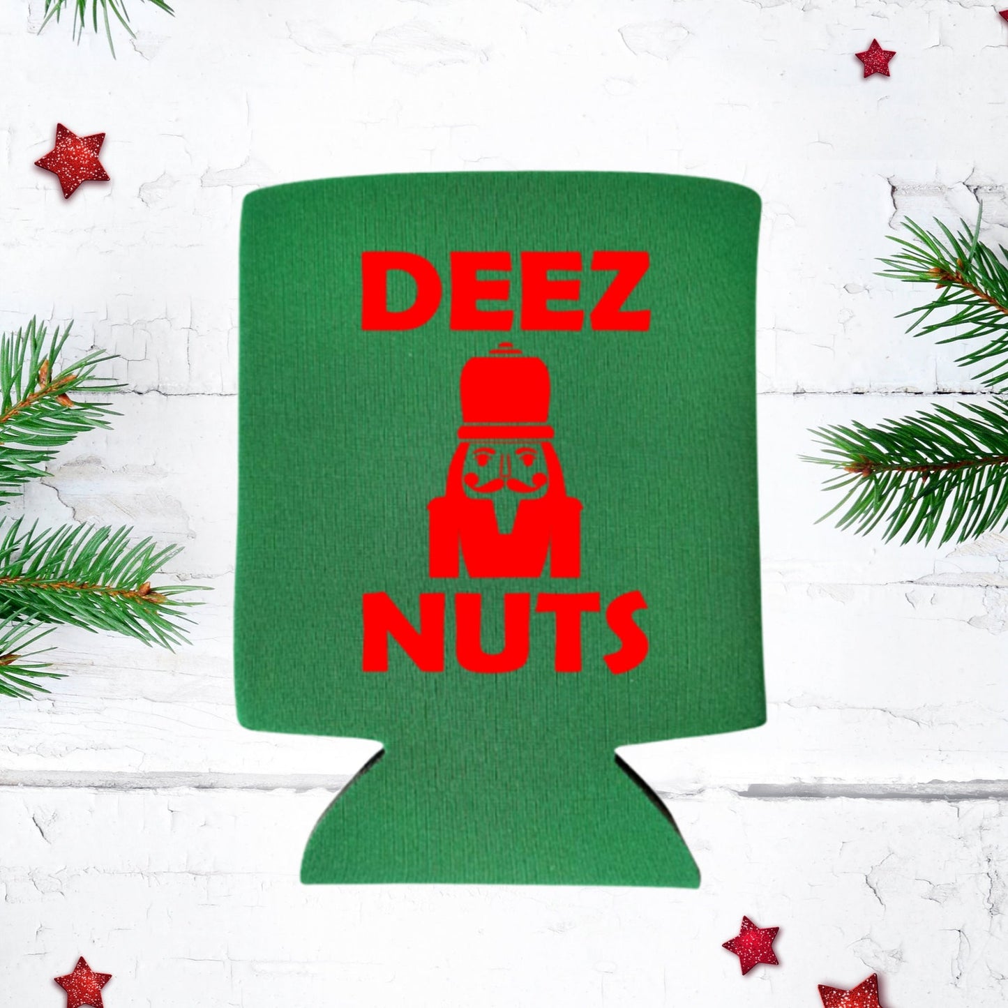 Christmas Can Coolers, Deez Nuts Nutcracker Beer Coolies