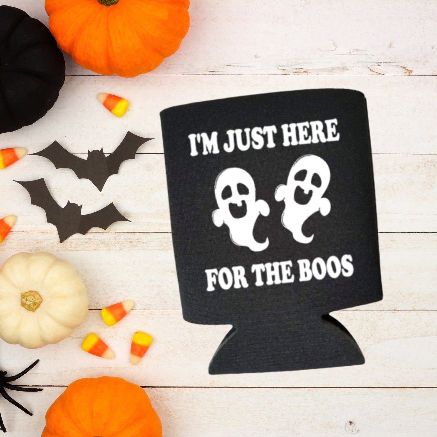 Halloween Can Coolers, I'm Just Here For The Boos Beer Coolies