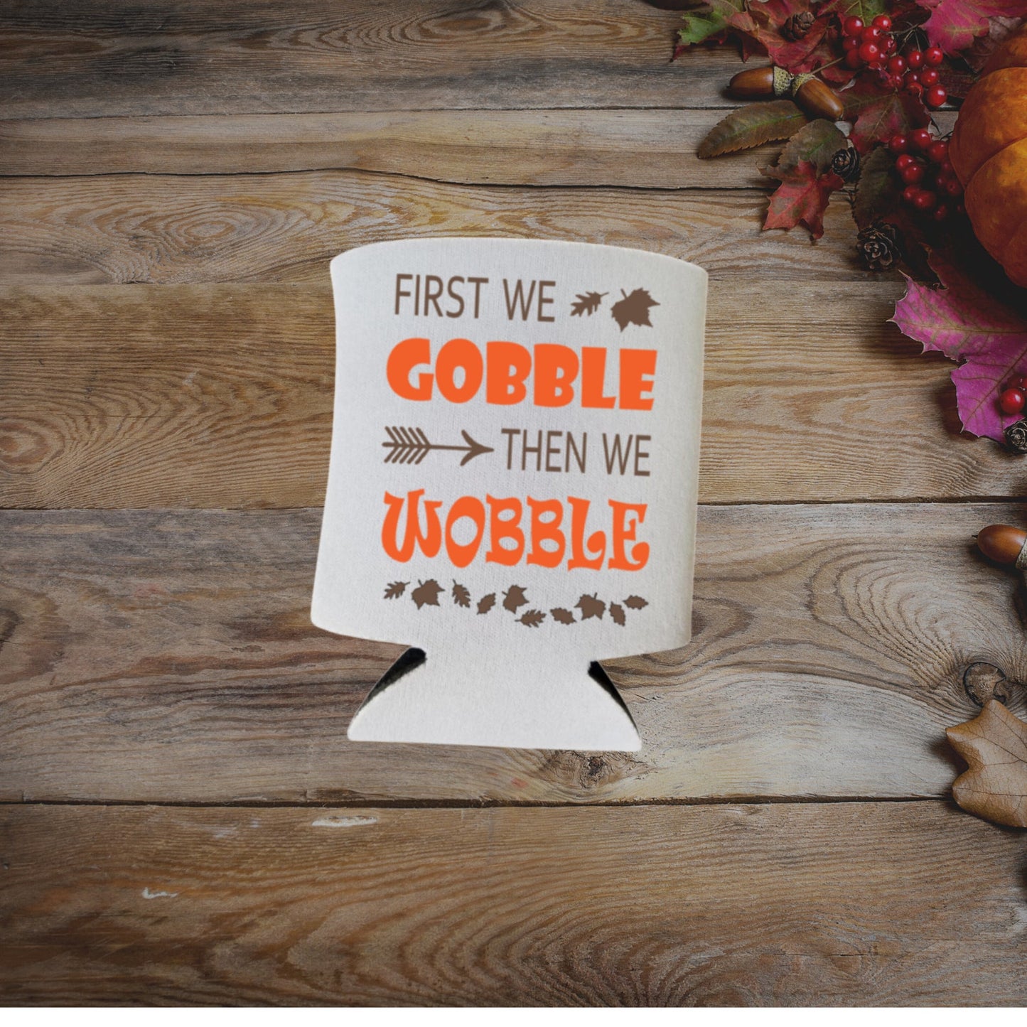 Thanksgiving Can Coolers, Turkey & Pie And Football Oh My Coolies