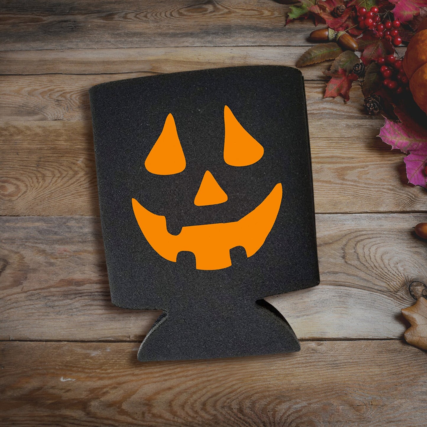 Halloween Can Coolers, Jack-O-Lantern Beer Coolies