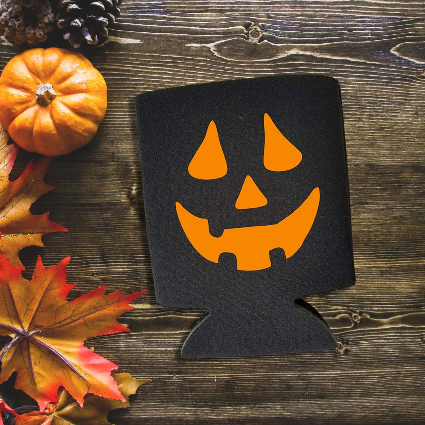 Halloween Can Coolers, Jack-O-Lantern Beer Coolies