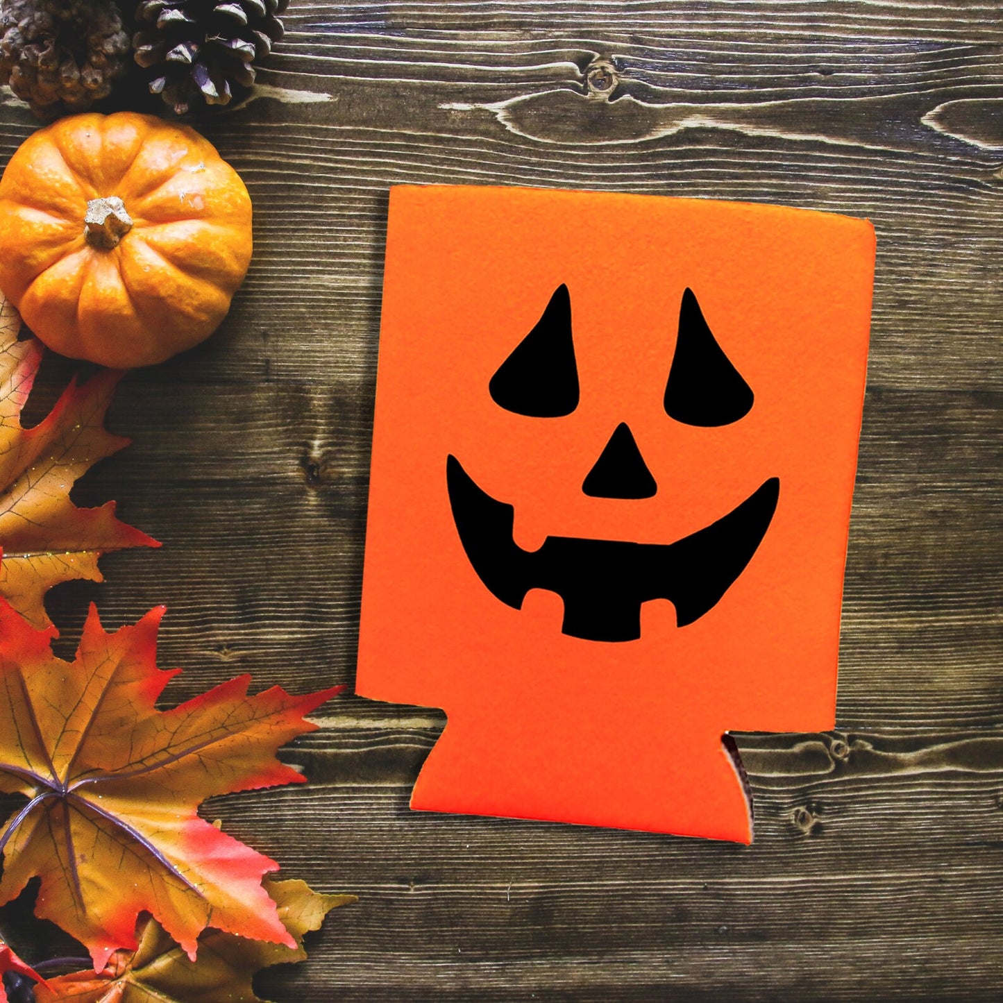 Halloween Can Coolers, Jack-O-Lantern Beer Coolies