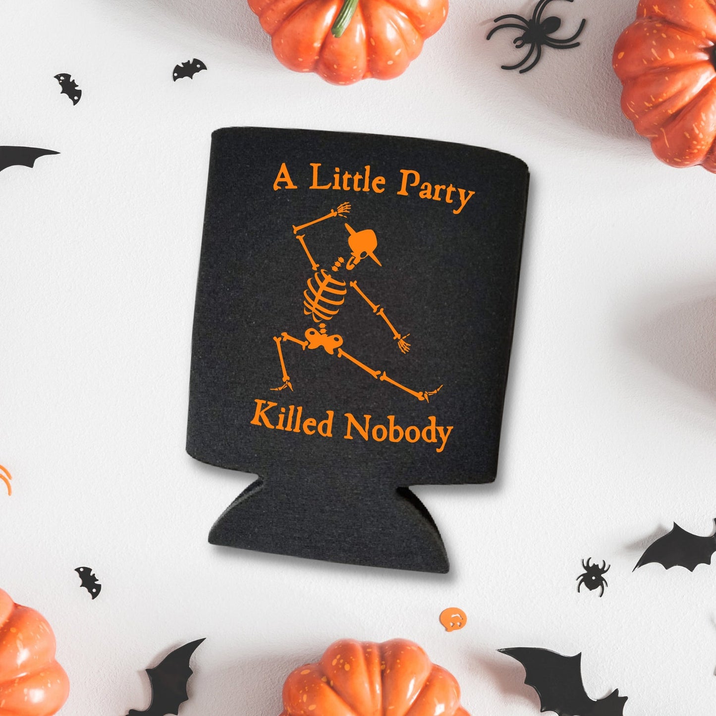 Funny Halloween Can Coolers, A Little Party Killed Nobody Beer Coolies