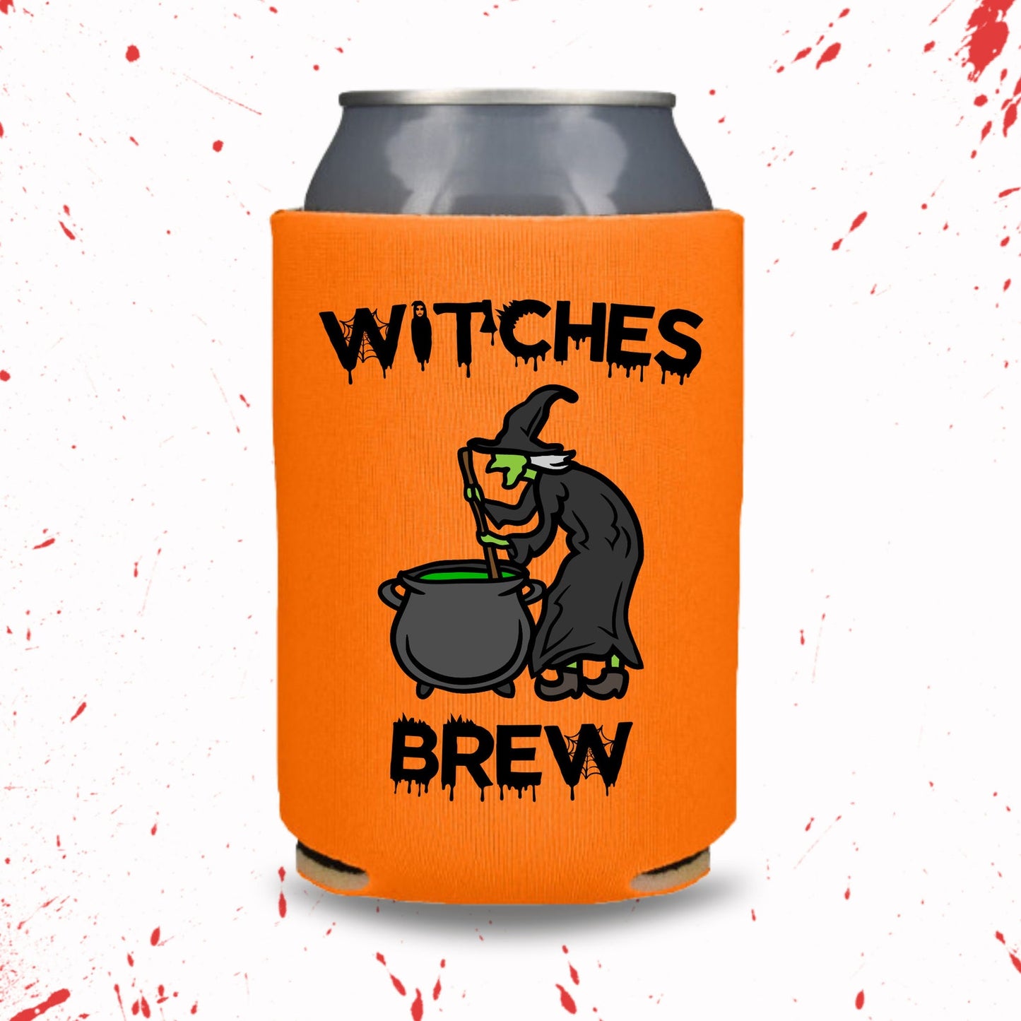 Halloween Can Coolers, Witches Brew Beer Coolies