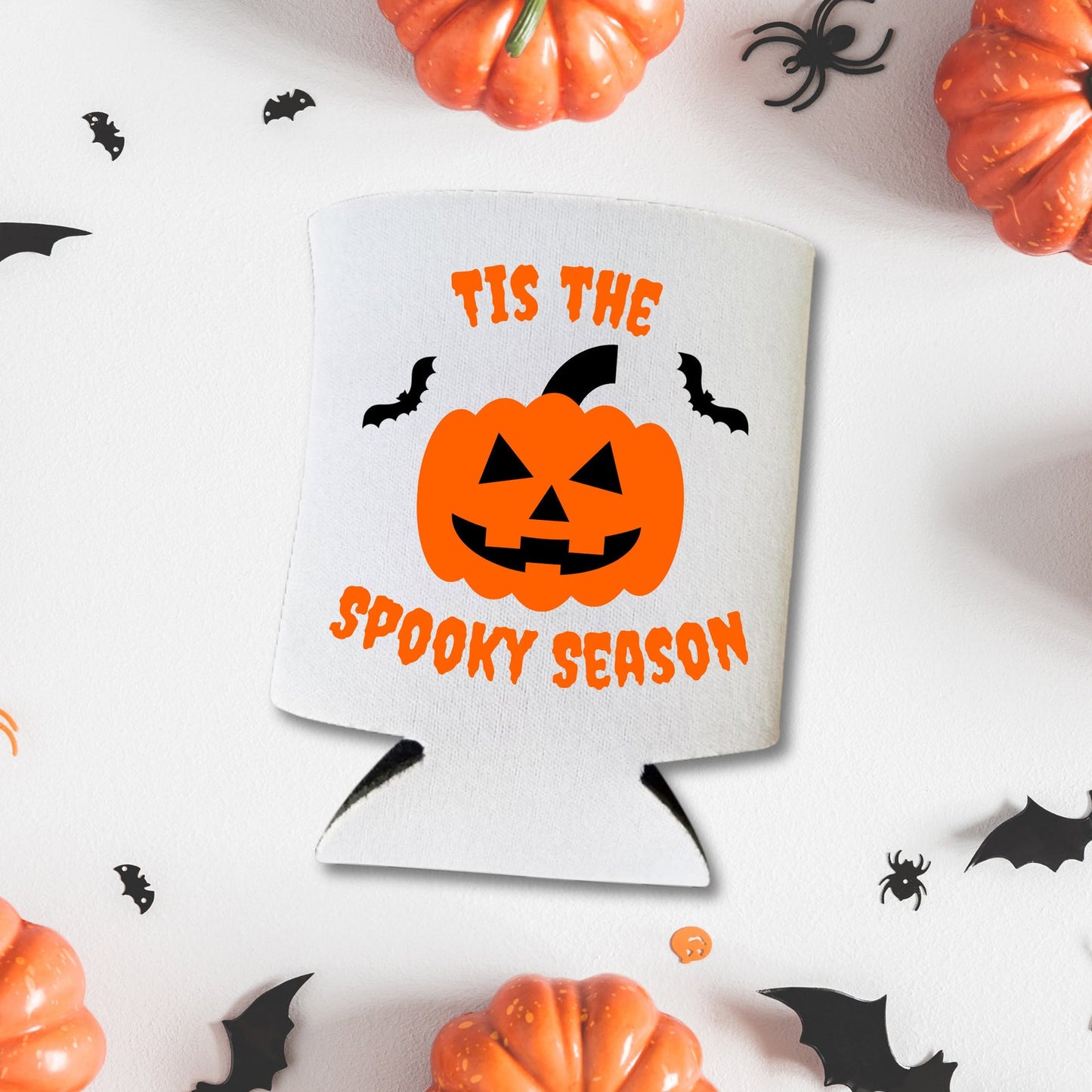 Halloween Can Coolers, 'Tis The Spooky Season Beer Coolies