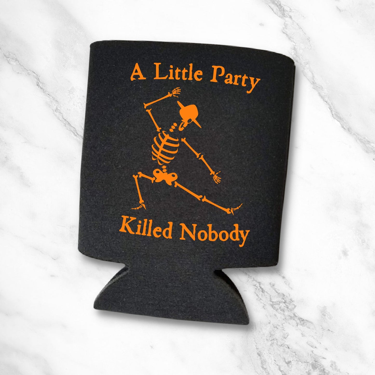 Funny Halloween Can Coolers, A Little Party Killed Nobody Beer Coolies