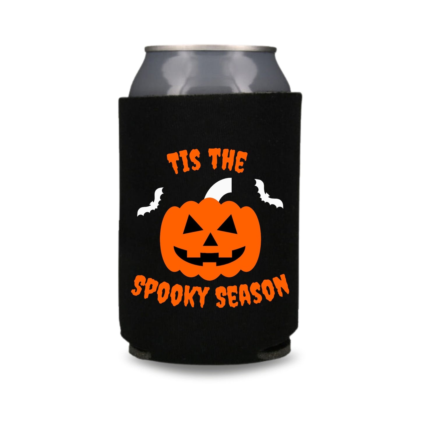 Halloween Can Coolers, 'Tis The Spooky Season Beer Coolies