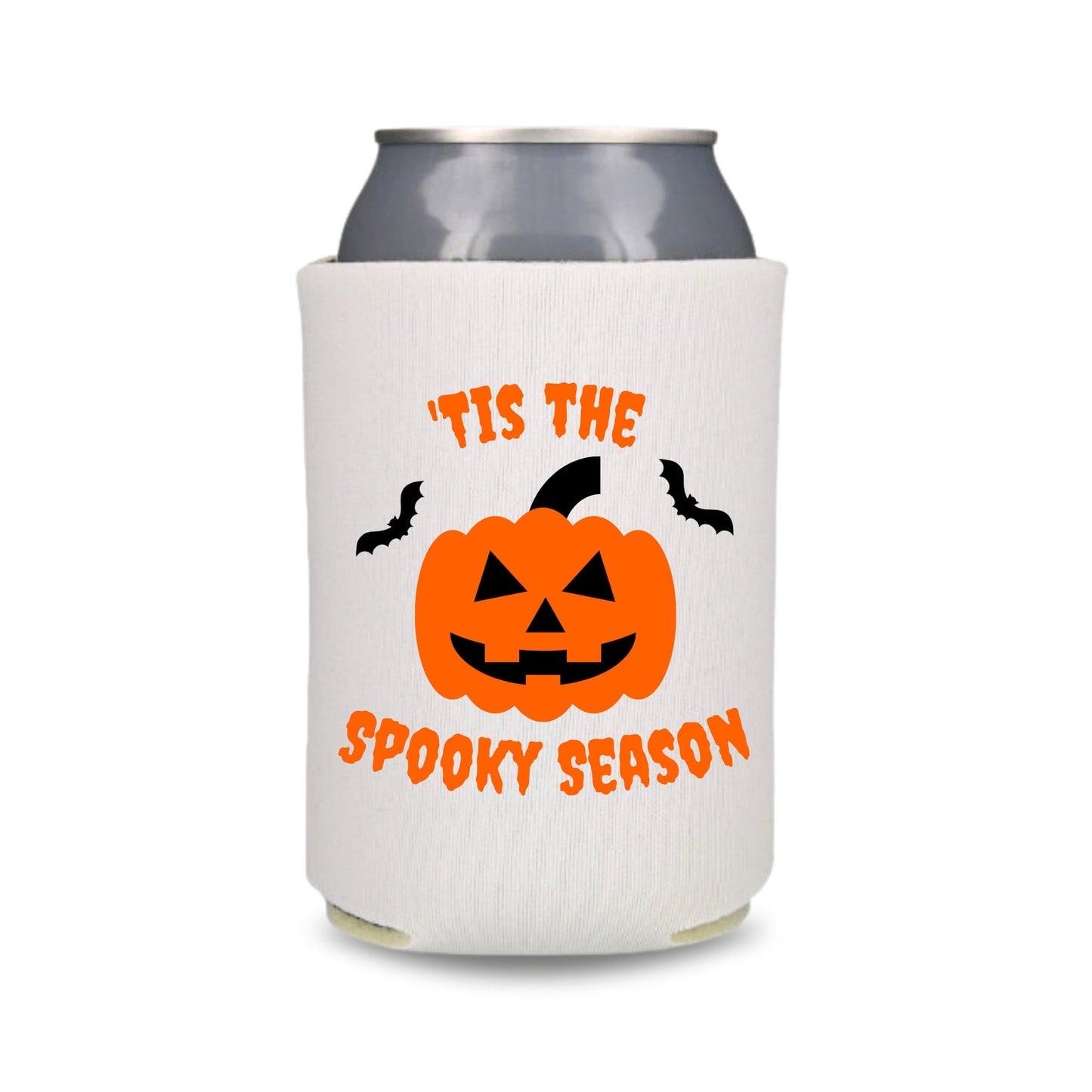 Halloween Can Coolers, 'Tis The Spooky Season Beer Coolies