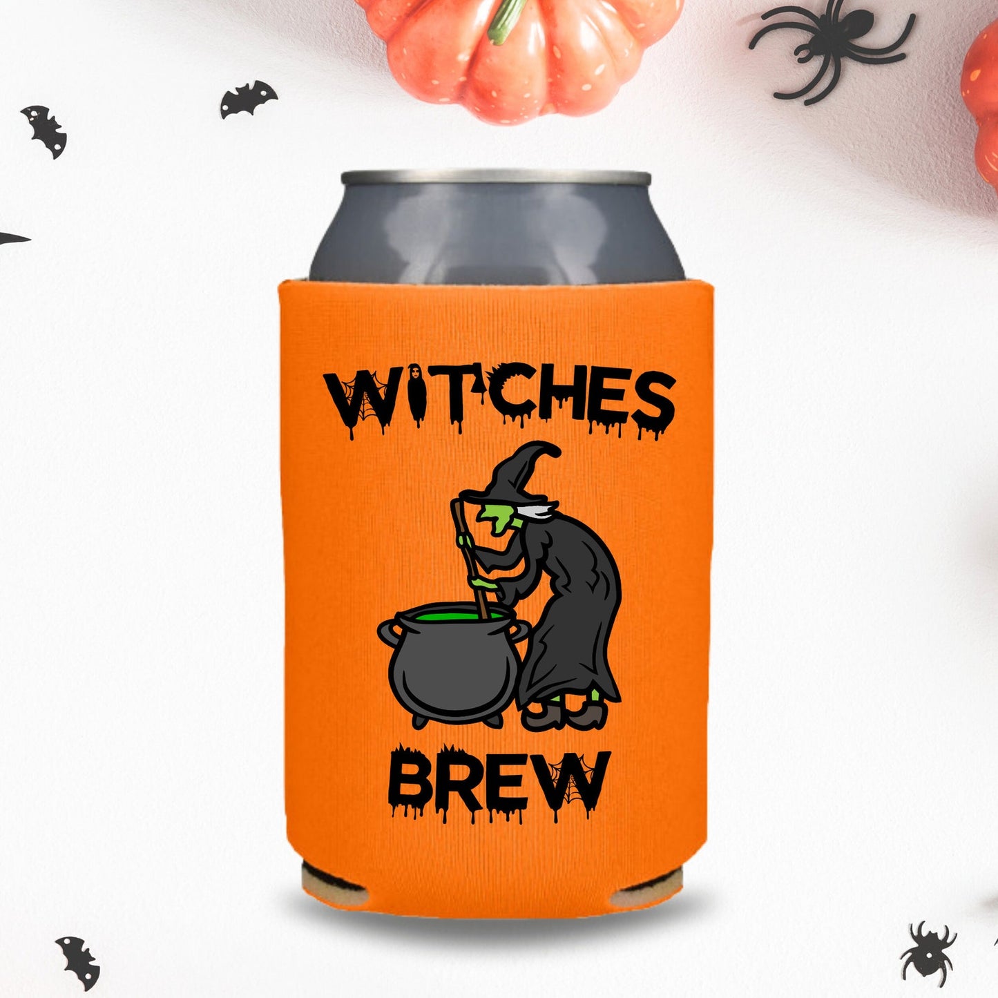 Halloween Can Coolers, Witches Brew Beer Coolies