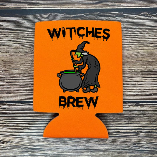 Halloween Can Coolers, Witches Brew Beer Coolies