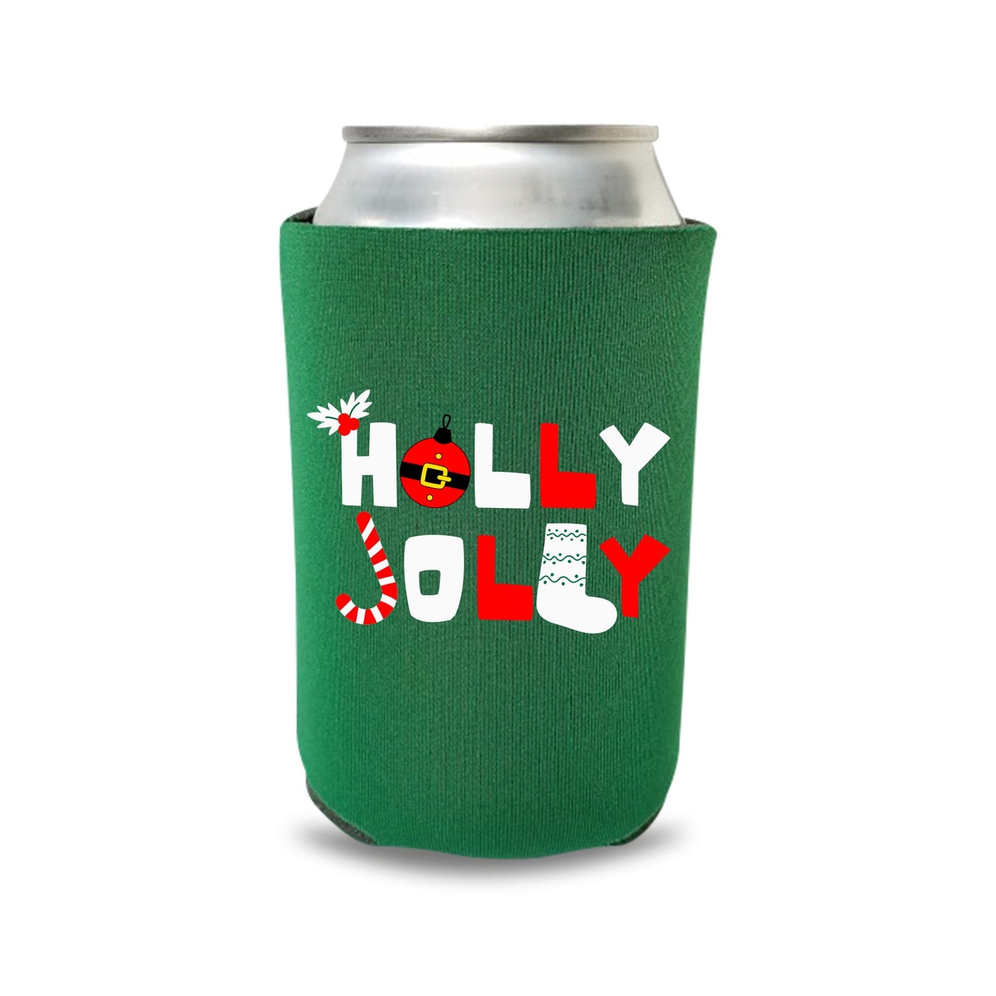 Christmas Can Coolers, Holly Jolly Beer Coolies