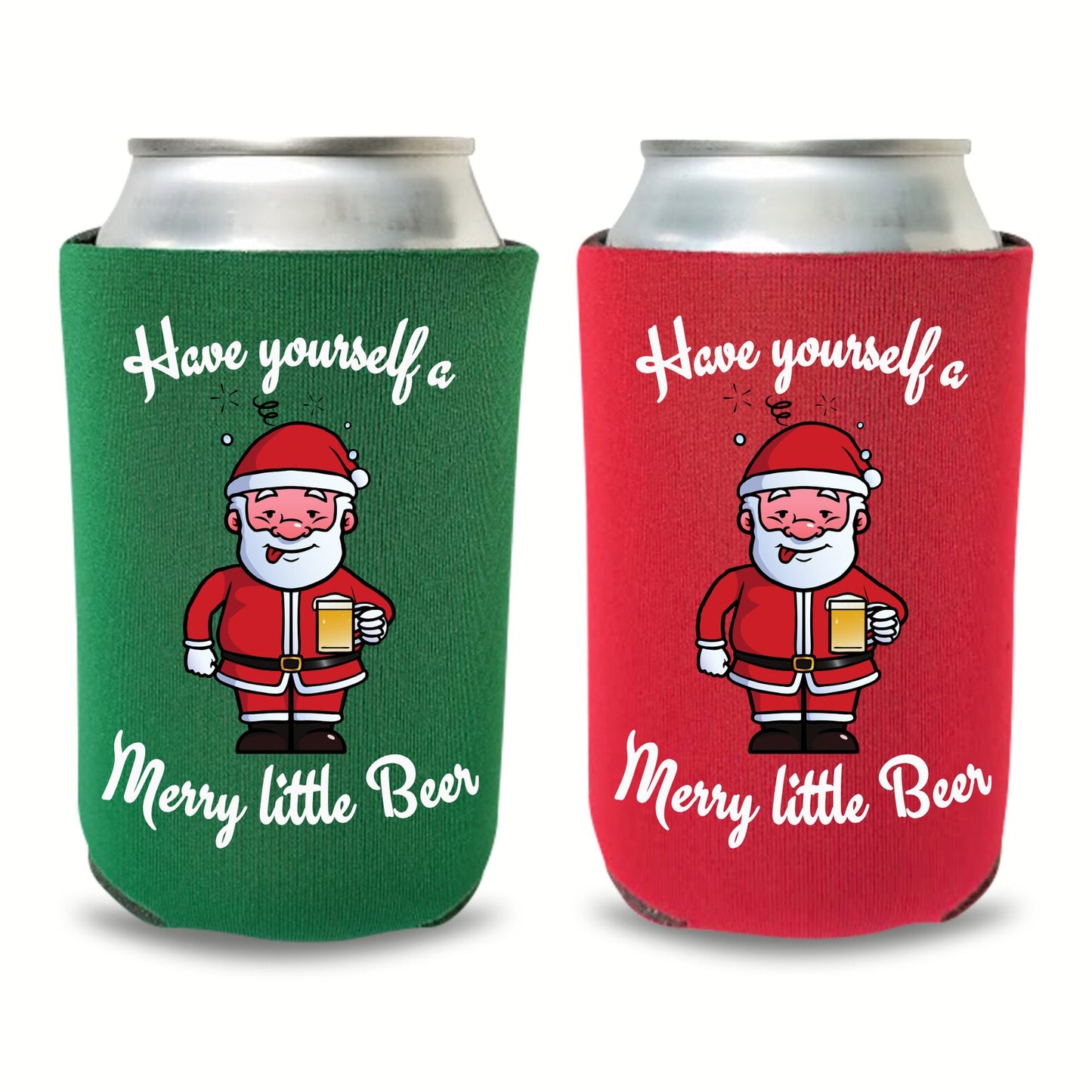 Christmas Can Coolers, Have Yourself A Merry Little Beer Beer Coolies
