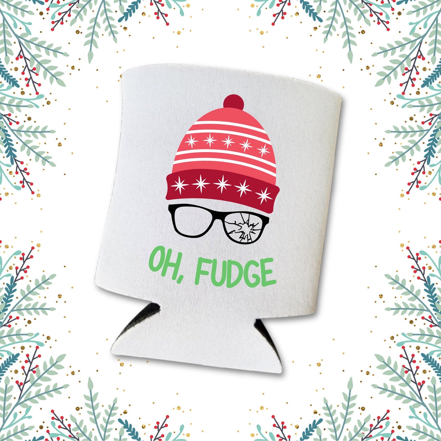 Christmas Can Coolers, Oh Fudge Beer Coolies