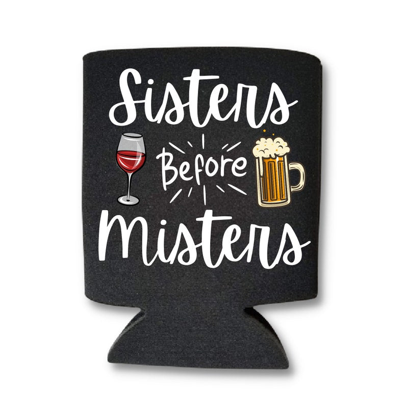 Valentine's Day Beer Can Coolers, Sisters Before Misters Coolies