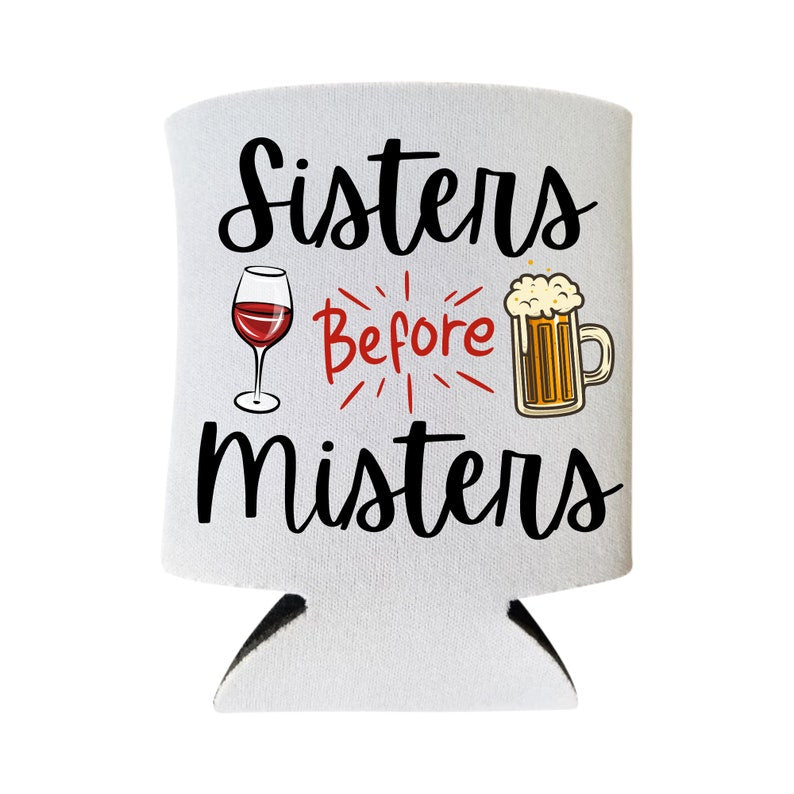 Valentine's Day Beer Can Coolers, Sisters Before Misters Coolies