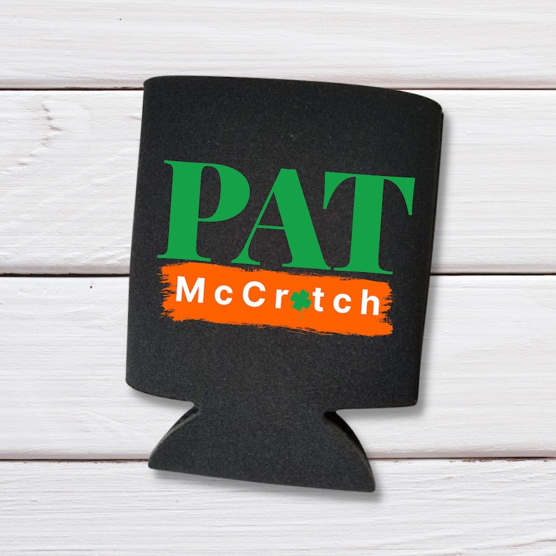 St. Patrick's Day Pat McCrotch Can Coolers