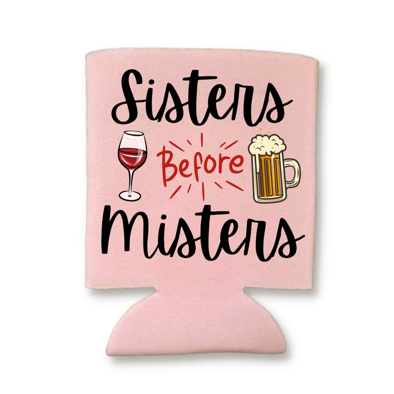 Valentine's Day Beer Can Coolers, Sisters Before Misters Coolies