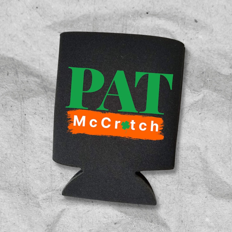 St. Patrick's Day Pat McCrotch Can Coolers