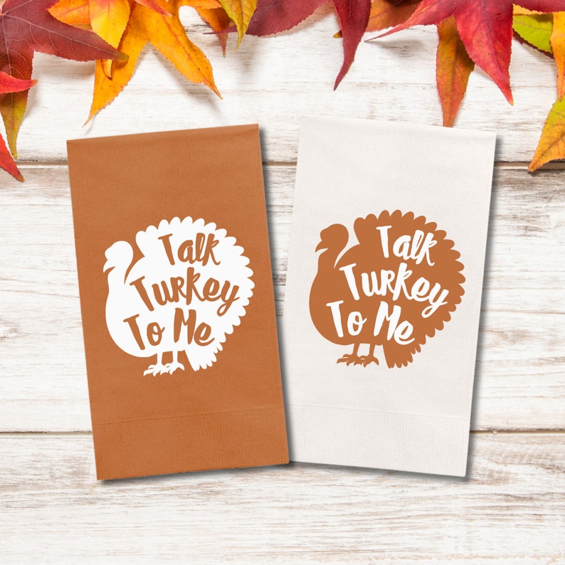 Thanksgiving Napkins, Talk Turkey To Me Paper Dinner Napkin