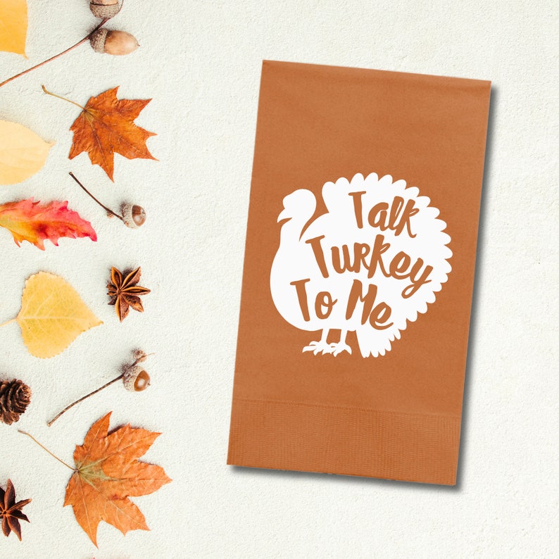 Thanksgiving Napkins, Talk Turkey To Me Paper Dinner Napkin