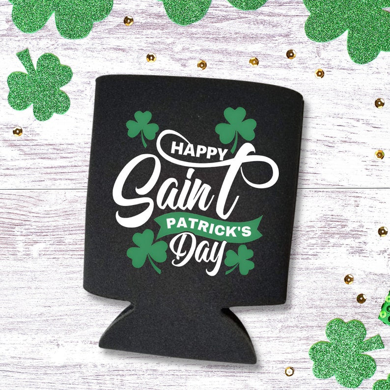 Happy Saint Patrick's Day Can Coolers