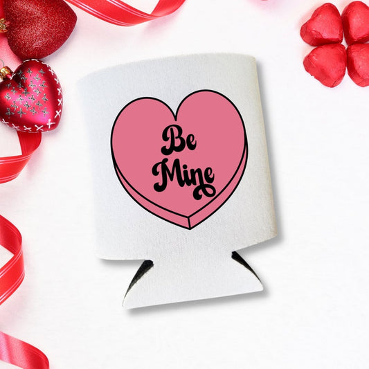 Valentine's Day Can Coolers, Heart Be Mine Beer Coolies