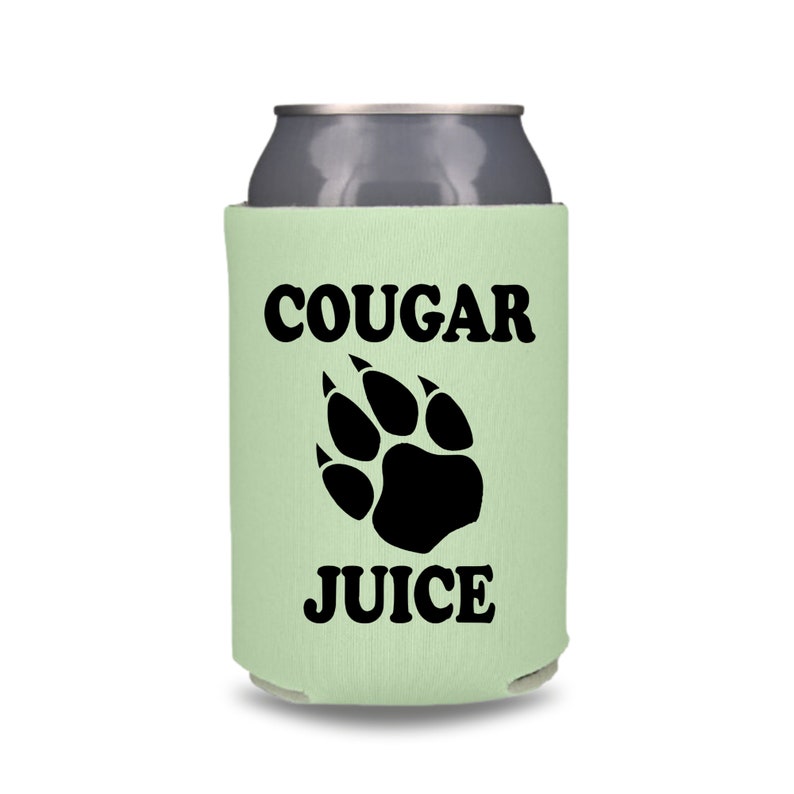 Funny Beer Can Coolers, Cougar Juice Coolies