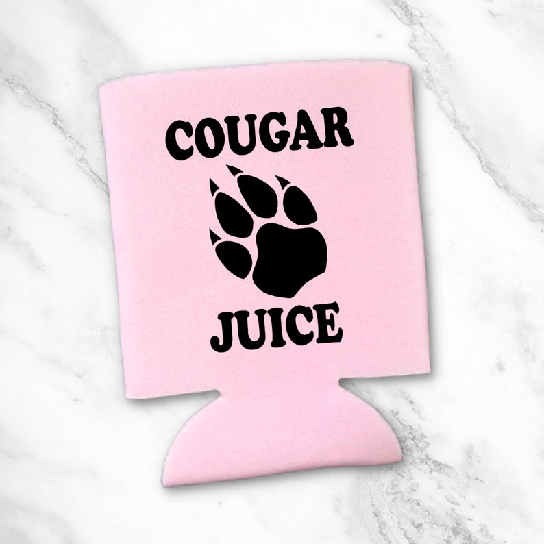 Funny Beer Can Coolers, Cougar Juice Coolies