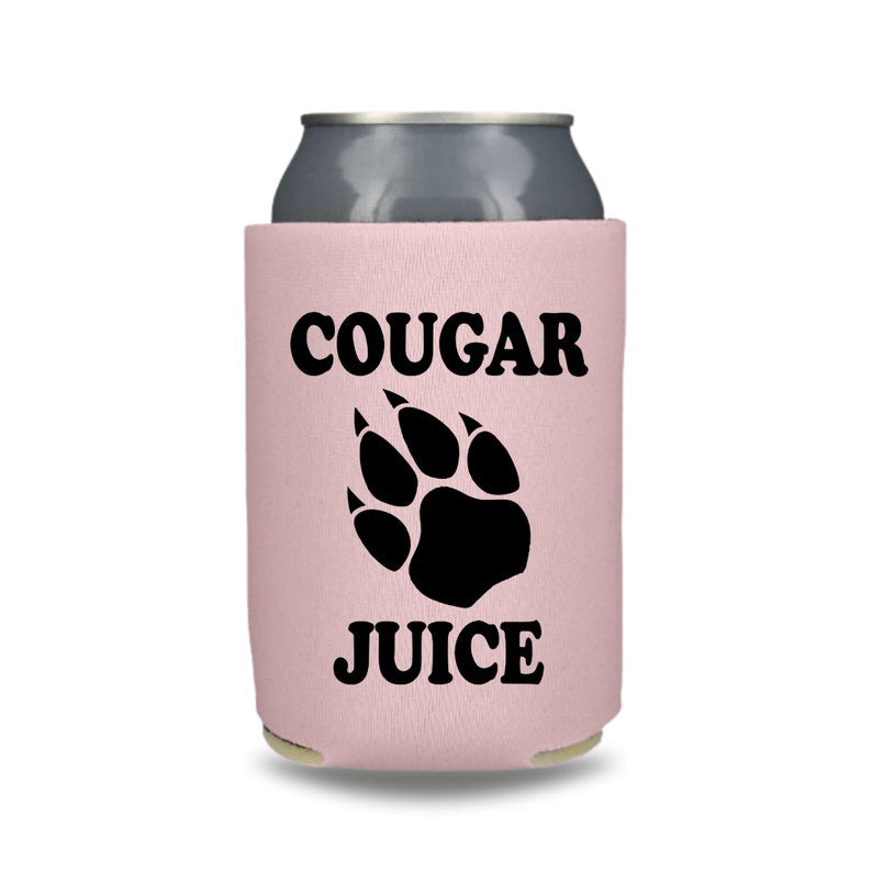 Funny Beer Can Coolers, Cougar Juice Coolies