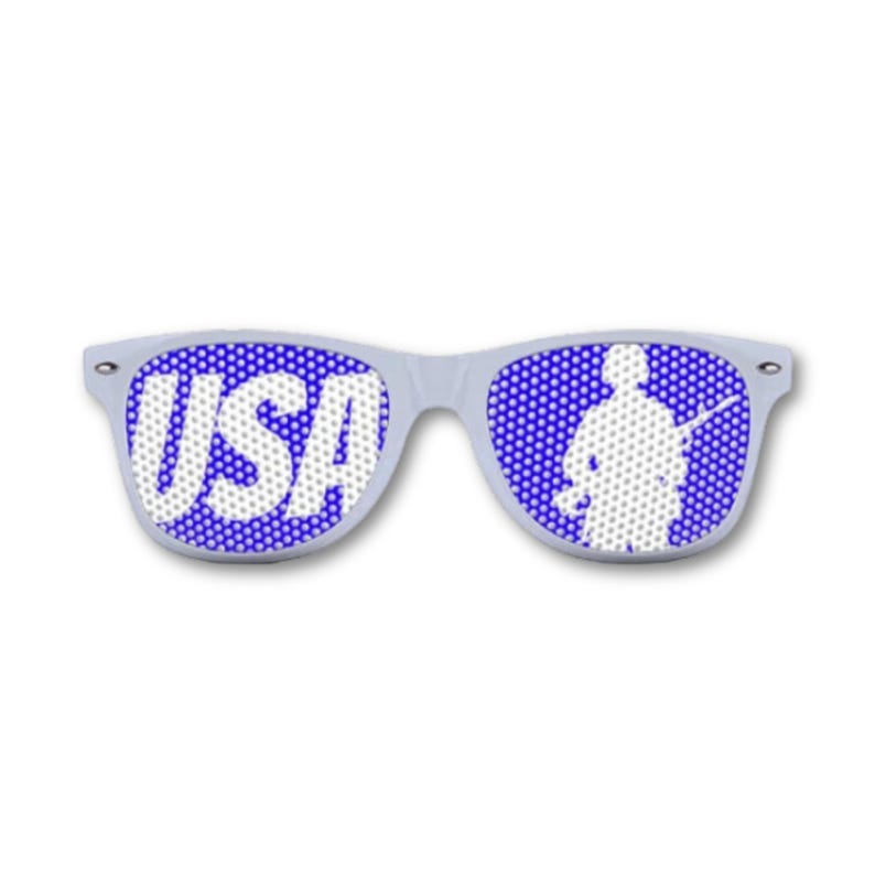 USA Sunglasses, Patriotic Shades, Available in White or Red!