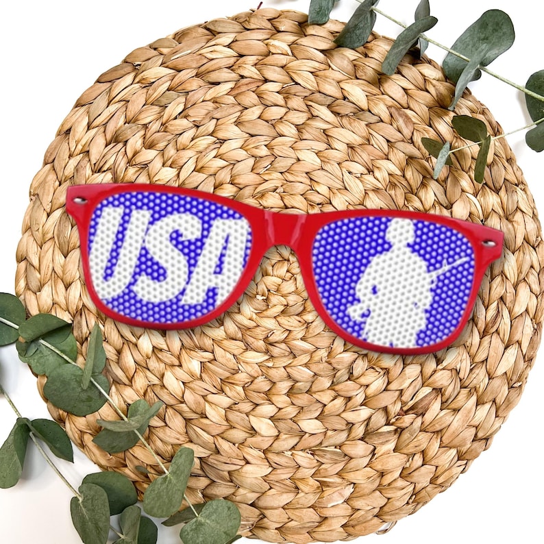USA Sunglasses, Patriotic Shades, Available in White or Red!