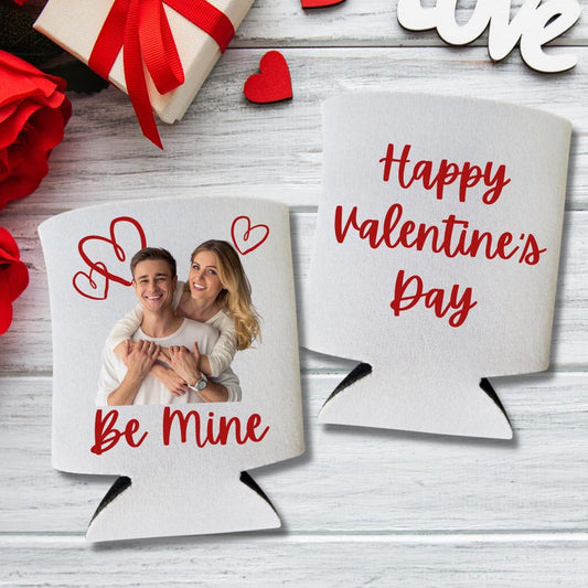 Custom Valentine's Day Can Coolers for Couple, Valentine's Day Gift