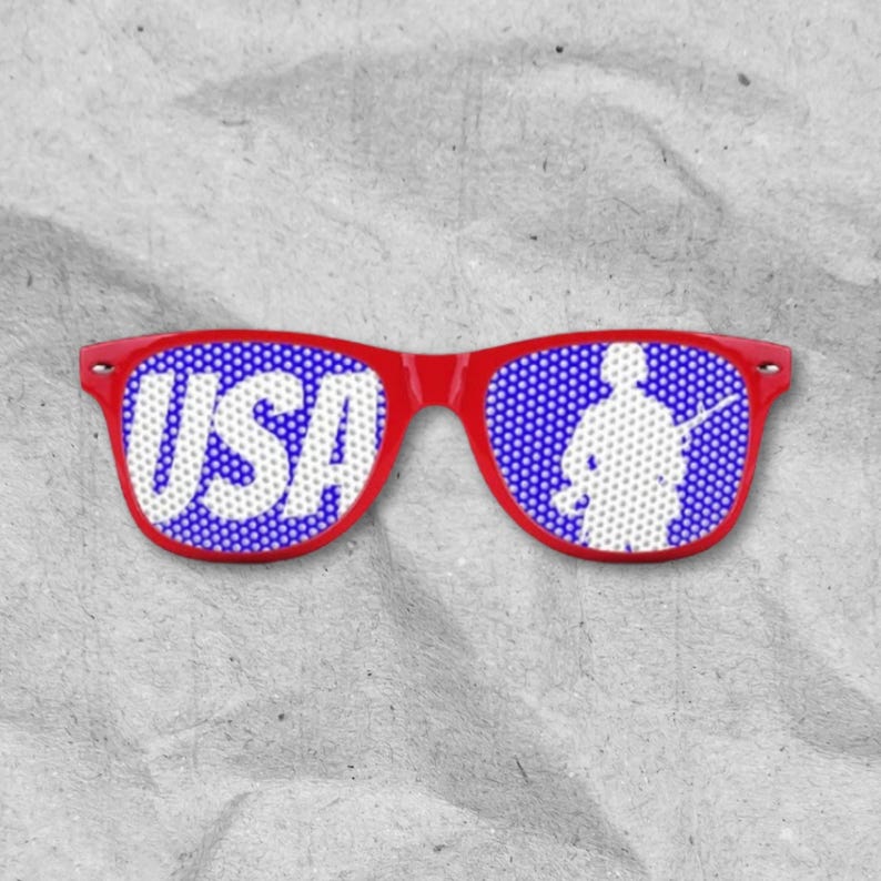 USA Sunglasses, Patriotic Shades, Available in White or Red!