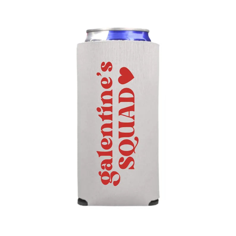 Valentine's Day Spiked Seltzer Coolers, Galentine's Squad Slim Coolies