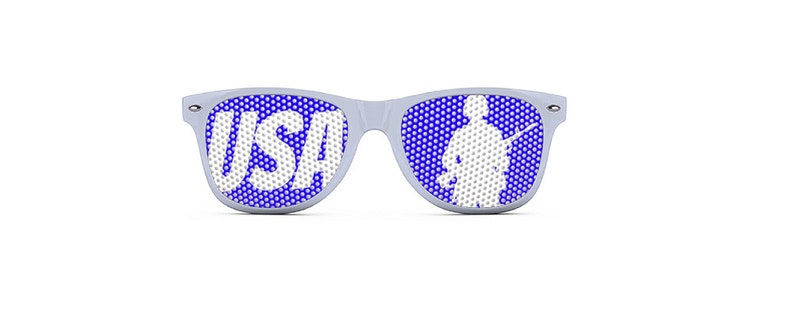 USA Sunglasses, Patriotic Shades, Available in White or Red!