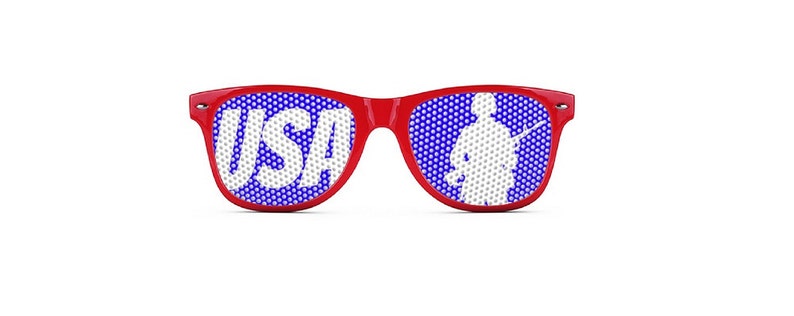 USA Sunglasses, Patriotic Shades, Available in White or Red!