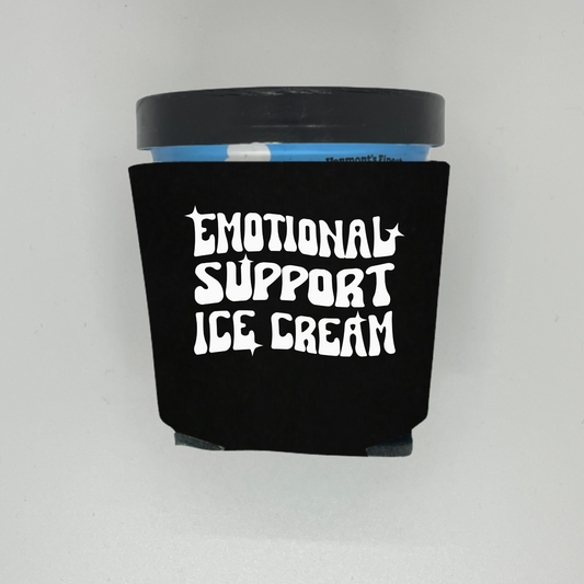 Foam Ice Cream Pint Cooler, Emotional Support Ice Cream