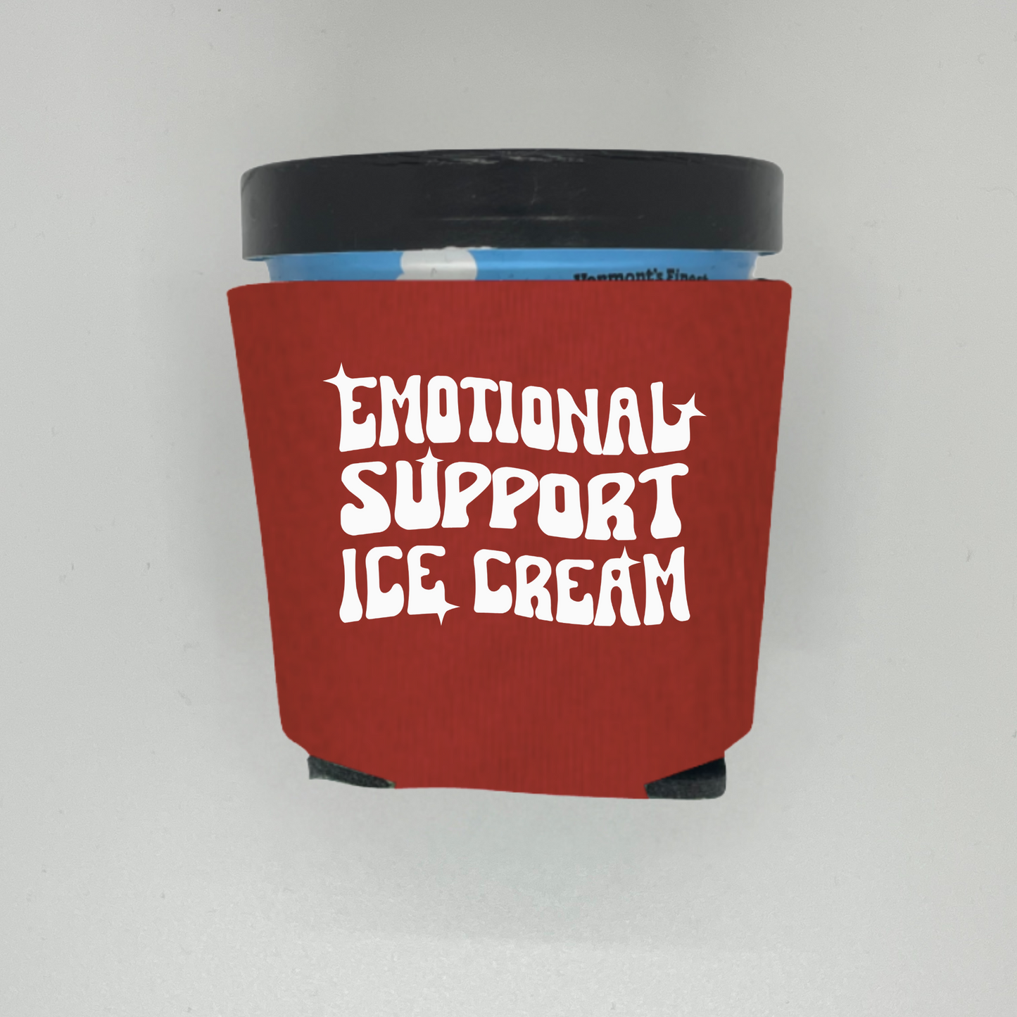 Foam Ice Cream Pint Cooler, Emotional Support Ice Cream