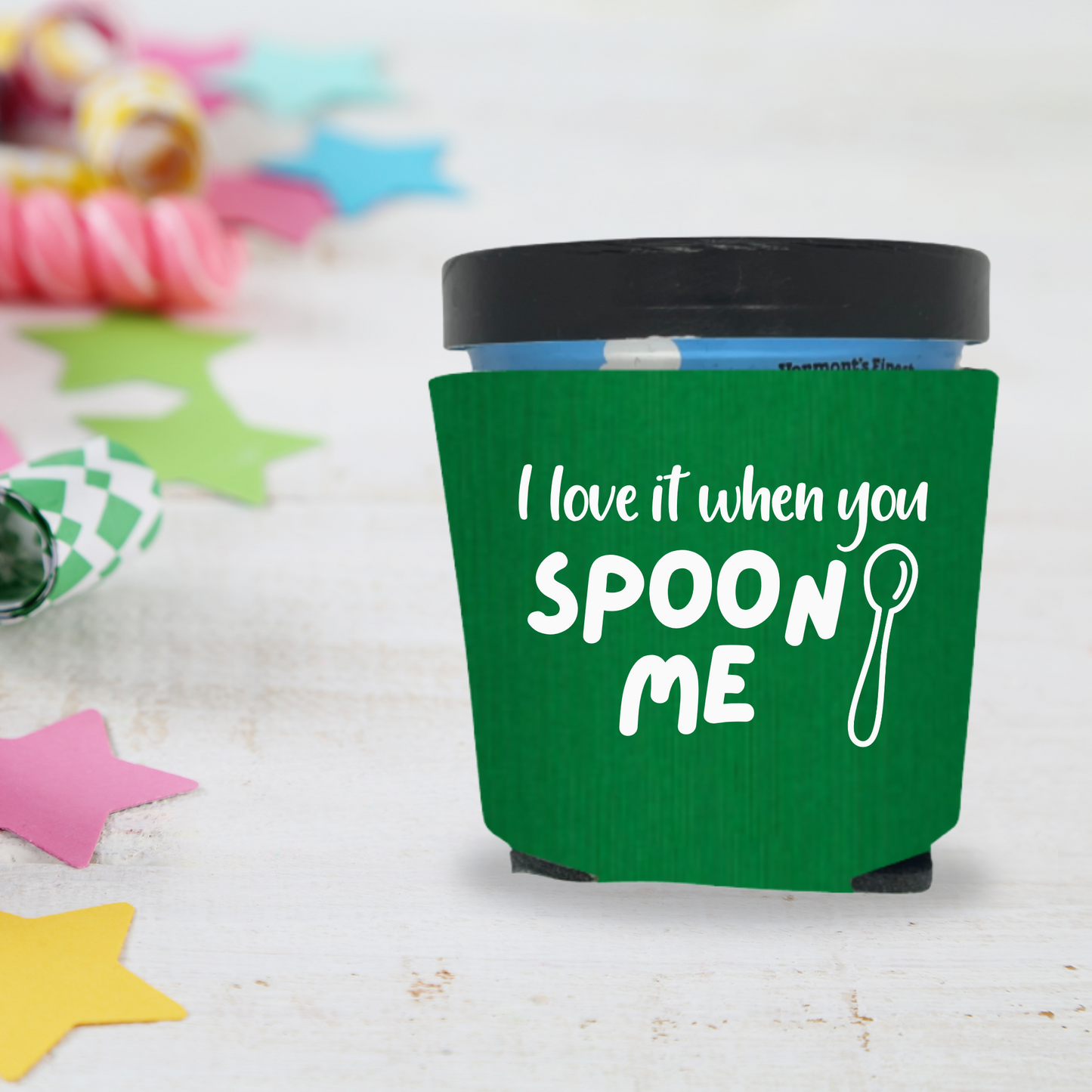 Foam Ice Cream Pint Cooler, I Love It When You Spoon Me